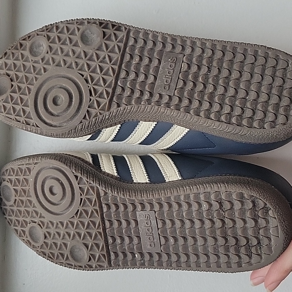Adidas Samba Indigo and Cream Sneakers - Picture 5 of 10